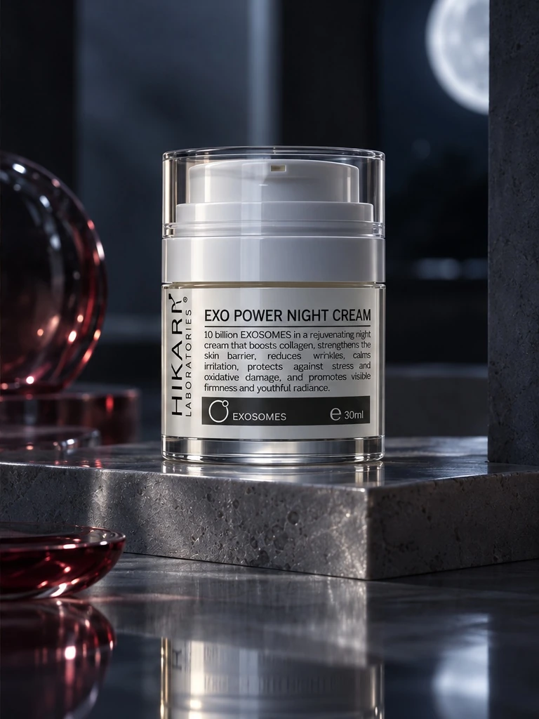 EXO POWER night cream in evening light
